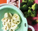 蓮根とブロッコリーの味噌マヨ♪作り方1写真