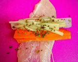 野菜の鶏肉巻き(えのき、人参、大根)作り方4写真