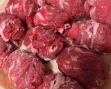 トマト缶&薄切り肉deビーフシチュー♡作り方1写真