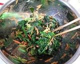 ほうれん草と人参とワカメのナムル　作り方4写真