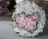 ラブリー♡ハートの巻き寿司♡(キャラ弁)作り方7写真