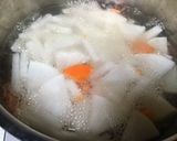 トロトロ！牛すじ肉の煮込み 肉豆腐風作り方3写真