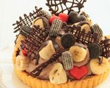 *バレンタイン ♡ チョコバナナタルト♪作り方19写真
