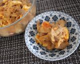 豚肉とゆで卵の和え炒め作り方6写真