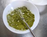 抹茶プリン。作り方1写真