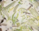 柚子香る白菜クリームパスタ♪鱈を添えて作り方4写真