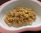 保育園の定番おやつ \マカロニきな粉/作り方4写真