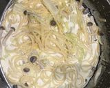 柚子香る白菜クリームパスタ♪鱈を添えて作り方10写真