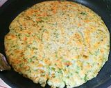 セロリの葉っぱだけ！ぱりふわチーズチヂミ作り方5写真