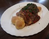 ギャートOズ風骨付き肉巻きパン？作り方15写真