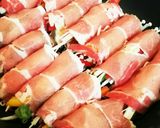 豚肉の野菜チーズ巻き~めんつゆバター味~作り方3写真