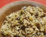 朝食に簡単手間無し鯖缶と卵の生ふりかけ☆作り方3写真