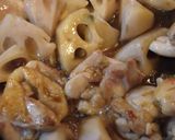 サクサク蓮根と鶏ももの照り煮作り方4写真