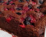簡単＊たっぷりベリーの濃厚チョコケーキ作り方10写真