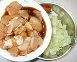 鶏むね肉とキャベツの蒸し焼き♪簡単作り方7写真