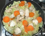鶏むね肉とキャベツの蒸し焼き♪簡単作り方12写真