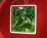 青梗菜ソテーとトンバーグ！？作り方4写真