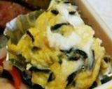お弁当に１人分！玉子ひじきチーズの炒め物作り方3写真