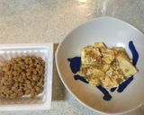 キッコーマン「すきやき肉豆腐」と納豆ご飯作り方2写真