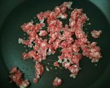 ひき肉と卵のパラパラカレーチャーハン❤️作り方1写真