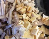 鶏胸肉ゴボウ油揚げ味ご飯☆おにぎり作り方3写真
