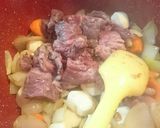 簡単！放置♪牛すじ赤ワイン煮込み作り方6写真
