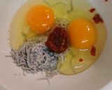 しめじと卵の豆板醤炒め作り方2写真