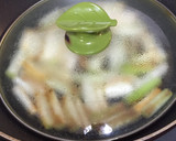 あったか❣️焼きネギとお麩の卵とじ作り方3写真