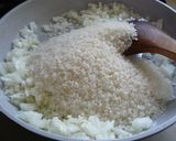鱈とほうれん草のチーズリゾット作り方3写真