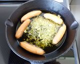 隠し味に肉の旨味!?ガーリックトースト作り方7写真
