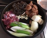 牛肉と砂ずりのすき焼き作り方2写真