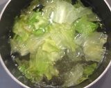 レタスのお味噌汁〜ダイエットの味方〜作り方3写真