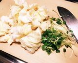 【簡単】キャベツとかいわれの中華風浅漬け作り方1写真
