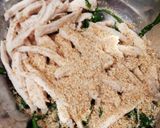 ＊春菊と蒸し鶏の磯辺和え＊作り方3写真