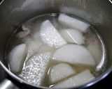簡単！豚バラ大根☆お味噌汁作り方3写真
