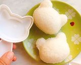 【キャラ弁】豚さんおにぎり弁当作り方1写真