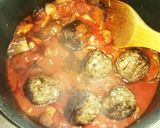 簡単セロリと茄子でミートボールのトマト煮作り方11写真