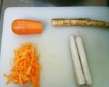 鶏肉なしでもうま～い♡うちのかやくごはん作り方1写真