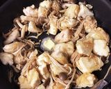 豆腐と鶏肉のガリバタ炒め作り方7写真