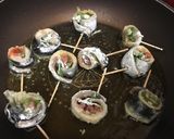 いわしの梅しそロール焼き作り方7写真