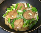あったか❣️焼きネギとお麩の卵とじ作り方5写真