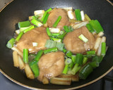 あったか❣️焼きネギとお麩の卵とじ作り方5写真