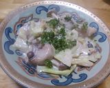 豚とキャベツとしめじのみそミルク煮作り方4写真