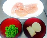 in柚子胡椒♩鶏ささみと山芋ふんわり焼き作り方1写真