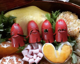 簡単 キャラ弁 おかず ソーセー人③作り方6写真