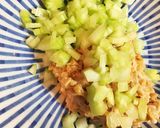 納豆セロリのシーチキンサラダ(^_^)作り方1写真