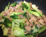 豚バラ肉と青梗菜のとろみ炒め作り方5写真
