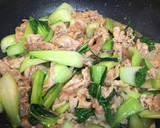 豚バラ肉と青梗菜のとろみ炒め作り方6写真