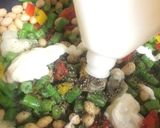 インゲンと大豆のカラフルガーリック炒め作り方6写真