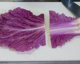 紫白菜でサラダラップ♪作り方6写真